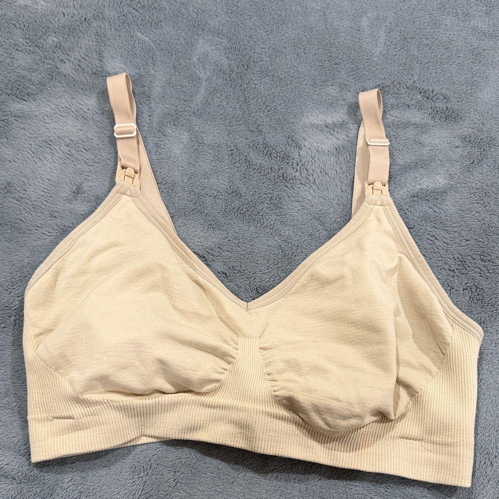 Seamless Bravado Basics Nude Nursing & Maternity Bra with Adjustable Straps